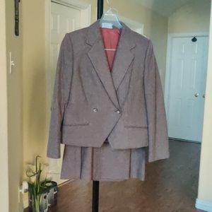 Gordon Of Philadelphia Classic Vtg 2pc Wool Blend Skirt Suit Size 6p